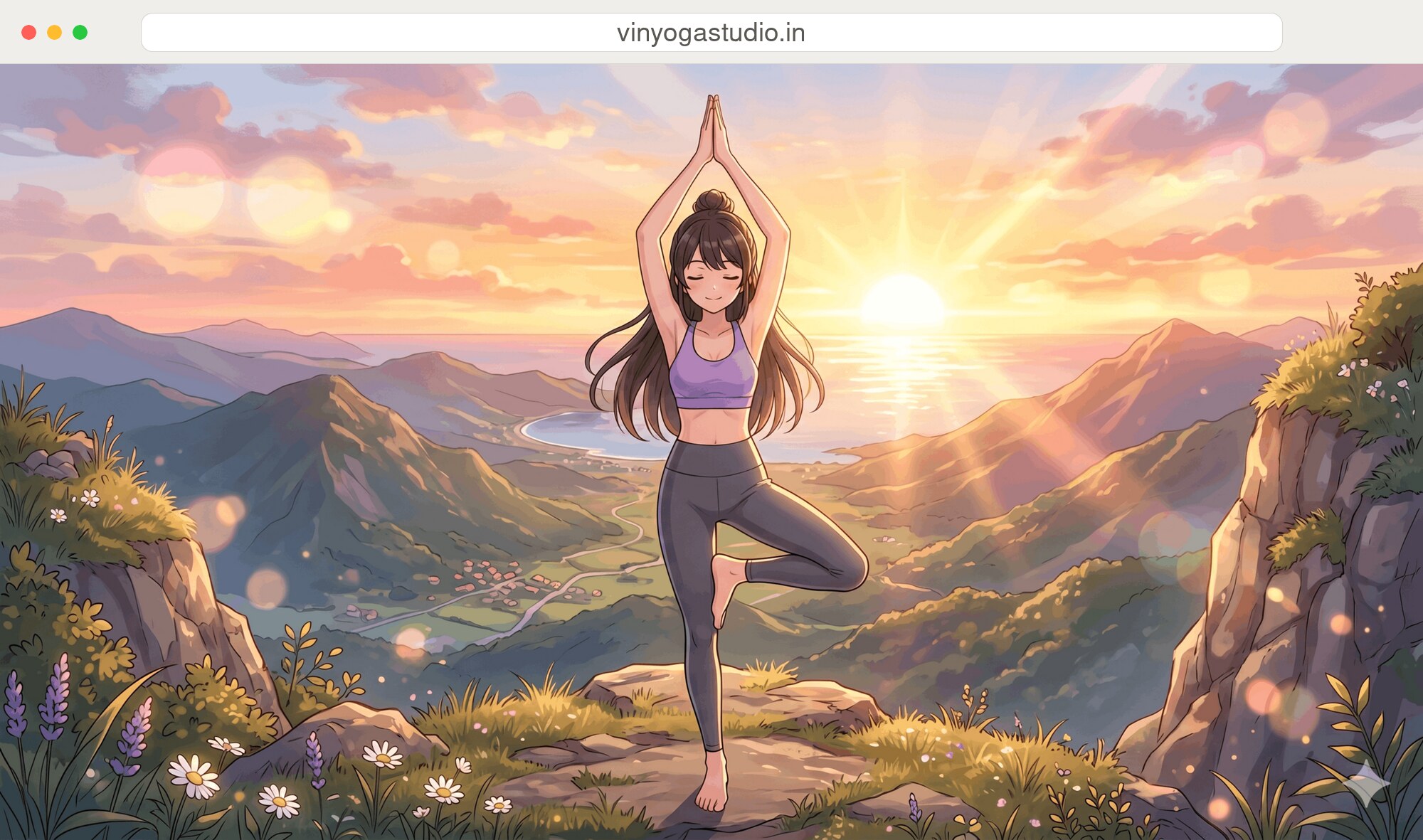 VinYoga homepage hero